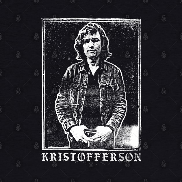 Kris Kristofferson \/\/ Original Retro Style Faded Design by DankFutura